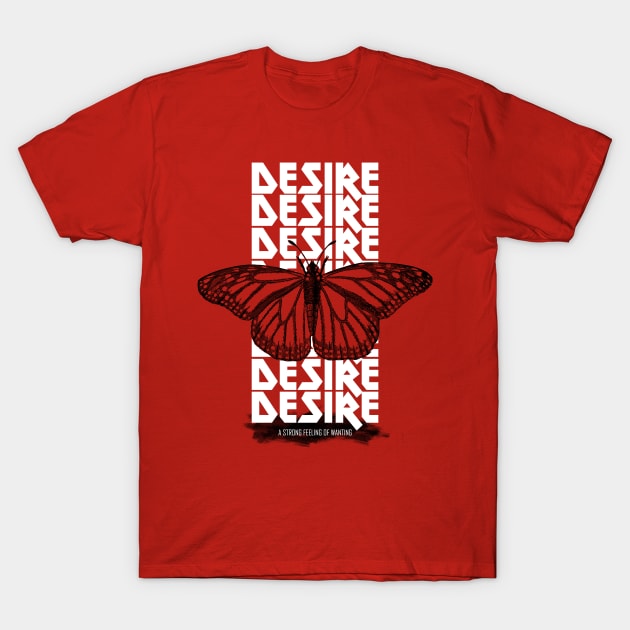 Desire - Vintage style drawing T-Shirt by Carbon Love